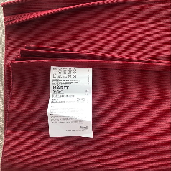 New IKEA Marit set of placemats. Set of f six. - Picture 4 of 5